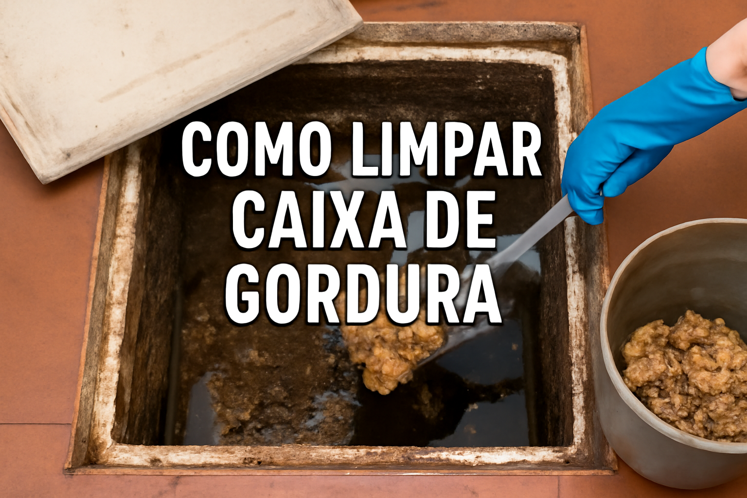 Como limpar caixa de gordura